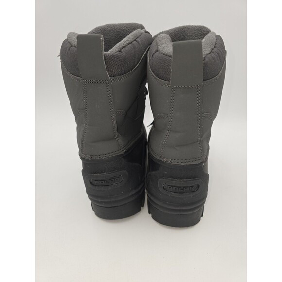 Polar Men's Hiking Snow Boots size 12 Duck Waterproof Warm Lined Black & Gray - Picture 3 of 9